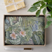 Witte Tijger in Weelderige Jungle Tissuepapier (Geschenk)