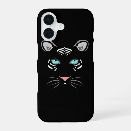 Witte Tijger iPhone 16 Hoesje (Achterkant)