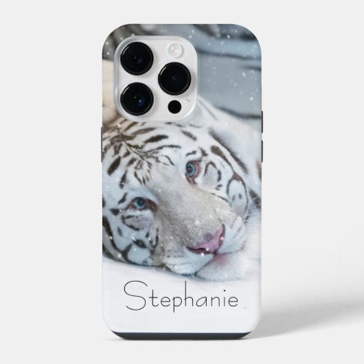 Witte Tijger iPhone Hoesje (Achterkant)
