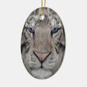 Witte tijger keramisch ornament (Links)