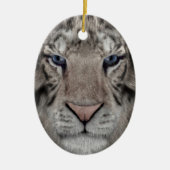 Witte tijger keramisch ornament (Voorkant)