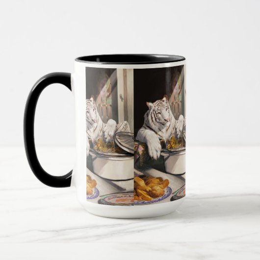 Witte Tijger Keuken Moment Mok (Links)