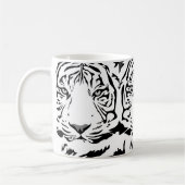 Witte tijger koffie mok (Links)