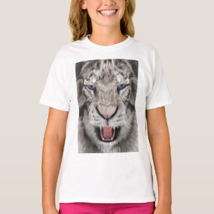 Witte Tijger Kop Wilde Dieren Esthetiek T-shirt