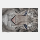 Witte Tijger Kop Wilde Dieren Esthetiek Theedoek (Horizontaal)
