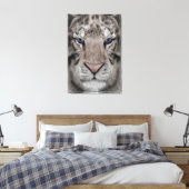 Witte Tijger Kop Wilde Schoonheid Esthetiek Canvas Afdruk (Insitu (Slaapkamer))