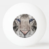 Witte Tijger Kop Wilde Schoonheid Esthetiek Pingpongbal (Achterkant)