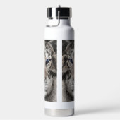 Witte Tijger Kop Wilde Schoonheid Esthetiek Waterfles (Rechts)