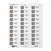 Witte Tijger Kop Wilde Schoonheid Etiket (Full Sheet)