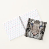 Witte Tijger Kop Wilde Schoonheid Notitieboek (Binnen)