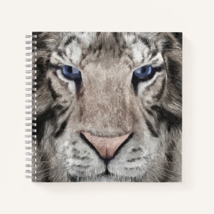 Witte Tijger Kop Wilde Schoonheid Notitieboek