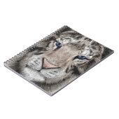 Witte Tijger Kop Wilde Schoonheid Notitieboek (Linkerzijde)