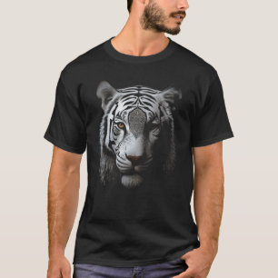 Witte Tijger Kunstwerk Dier Motief Tijger 1 T-shirt