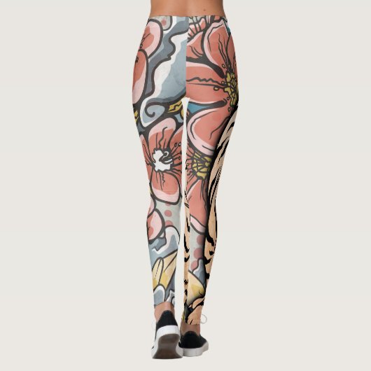 Witte tijger leggings (Achterkant)
