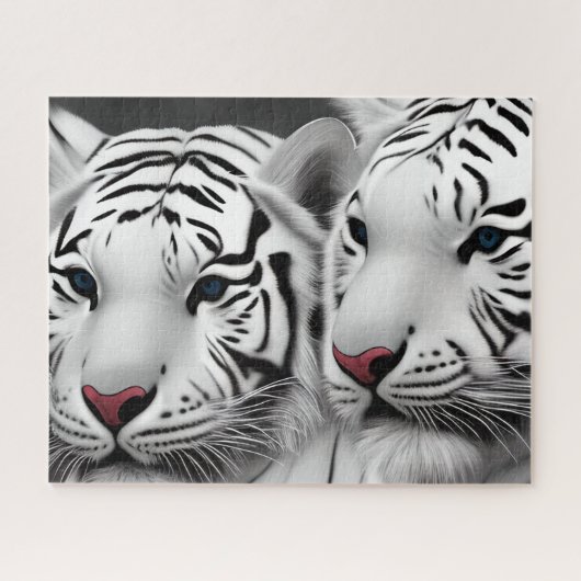 Witte Tijger Legpuzzel (Horizontaal)