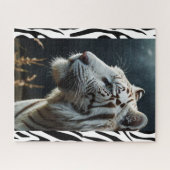 Witte tijger legpuzzel (Horizontaal)