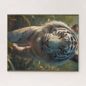 Witte tijger legpuzzel (Horizontaal)
