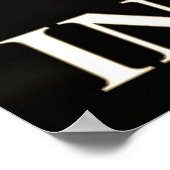 Witte Tijger Luxe Mode Poster (Hoek)