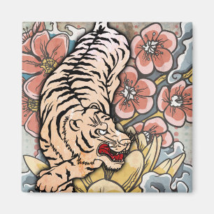 Witte tijger magneet
