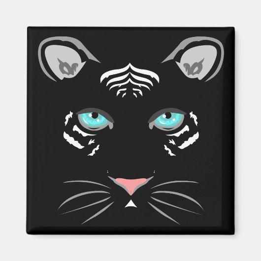 Witte tijger magneet (Voorkant)