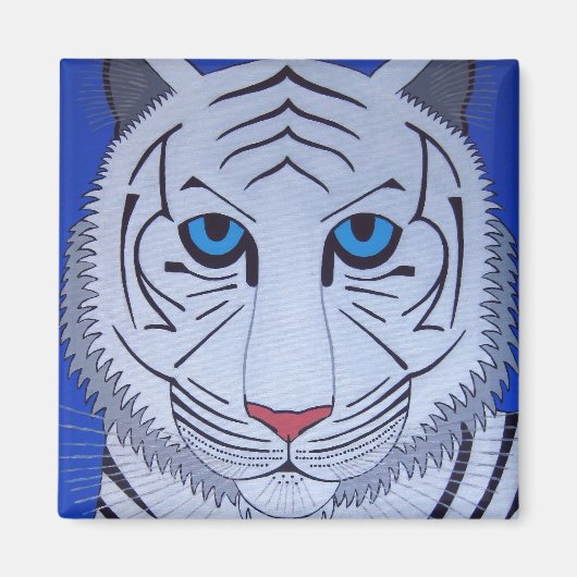 Witte Tijger Magneet! Magneet (Voorkant)