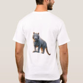 Witte tijger majesteit. t-shirt (Achterkant)