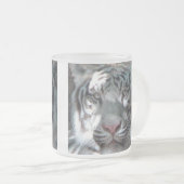 Witte Tijger Matglas Koffiemok (Voorkant rechts)