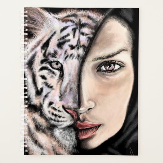 Witte Tijger Meisje Planner (Voorkant)