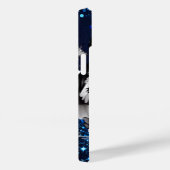 Witte tijger met blauwe sprankels Case-Mate iPhone case (Achterkant / Rechts)