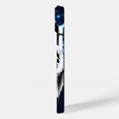 Witte tijger met blauwe sprankels Case-Mate iPhone case (Achterkant / Links)