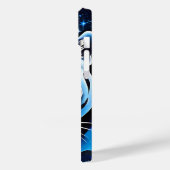 Witte tijger met blauwe sprankels Case-Mate iPhone case (Achterkant / Links)