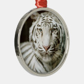 Witte tijger metalen ornament (Rechts)