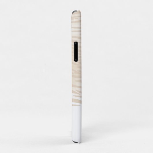 Witte Tijger Monogram Case-Mate iPhone Case (Achterkant/rechts)
