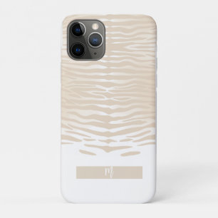 Witte Tijger Monogram Case-Mate iPhone Case