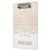 Witte Tijger Monogram Klembord (Links)