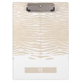 Witte Tijger Monogram Klembord