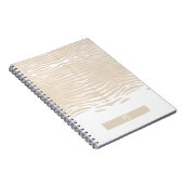 Witte Tijger Monogram Notitieboek (Rechterzijde)