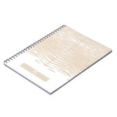 Witte Tijger Monogram Notitieboek (Linkerzijde)