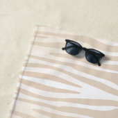 Witte Tijger Monogram Strandhanddoek Strandlaken (In situ)