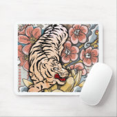 Witte tijger muismat (Met muis)