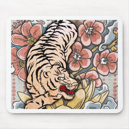 Witte tijger muismat (Voorkant)
