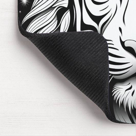 Witte tijger muismat (Hoek)