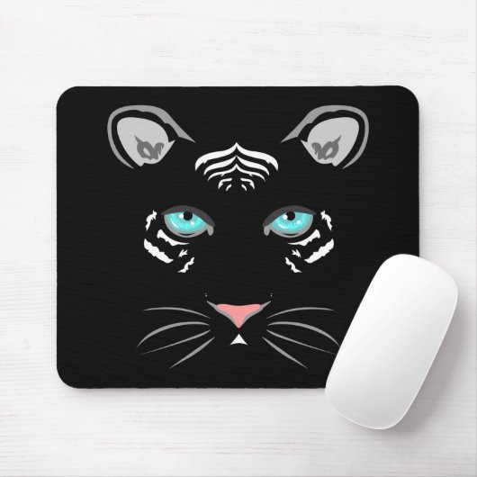 Witte tijger muismat (Met muis)