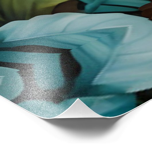 Witte Tijger Oerwoud Flora Foto Afdruk (Hoek)