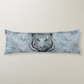 Witte tijger op voorzijde van glas lichaamskussen (Voorkant)