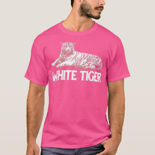 Witte tijger over minimalistische wilde dieren (2 t-shirt