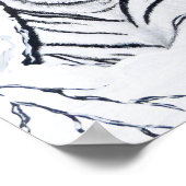 Witte tijger, overvloeiend in poster (Hoek)