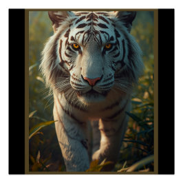 Witte tijger perfect poster