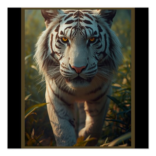 Witte tijger perfect poster (Voorkant)