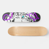 Witte tijger persoonlijk skateboard (Horizontaal)